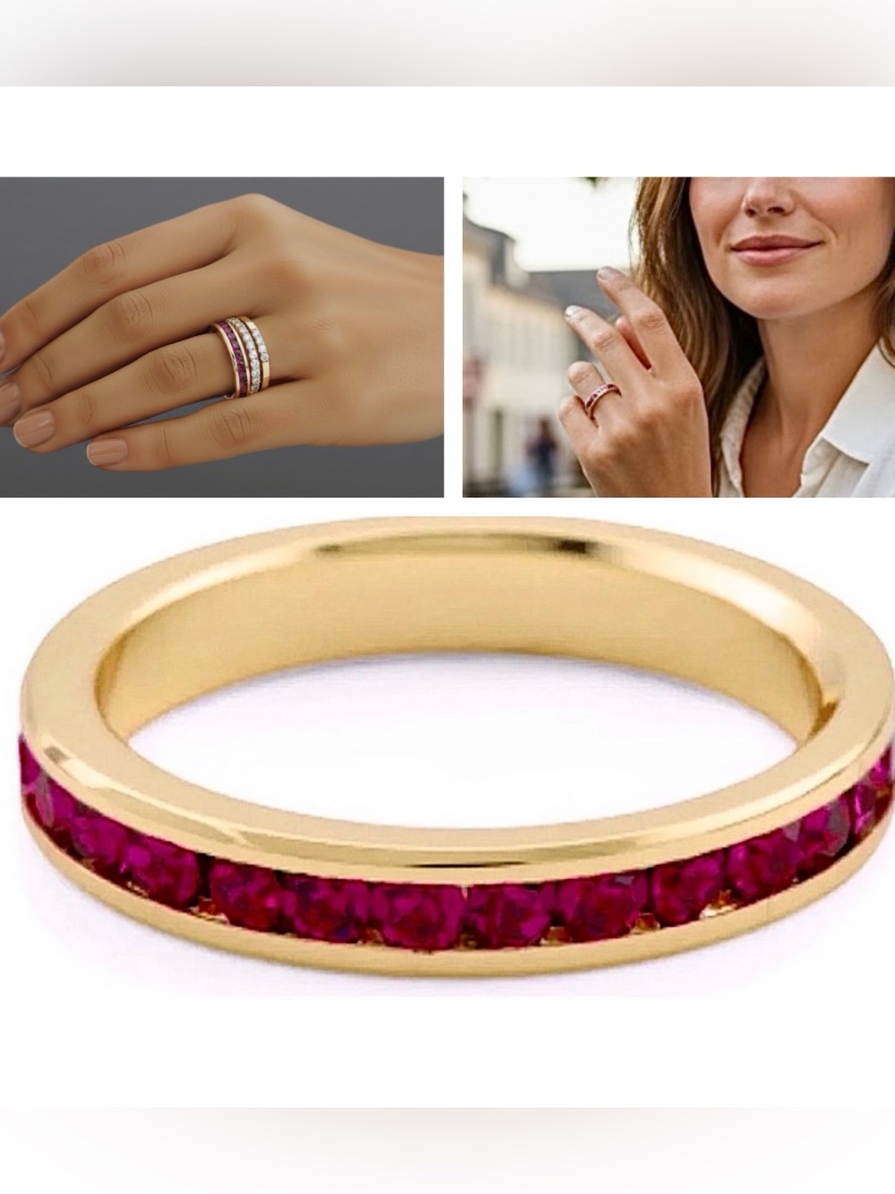 SHASHI Baby Bianca CZ Ring in Pink